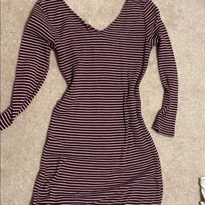 Striped red and white dress